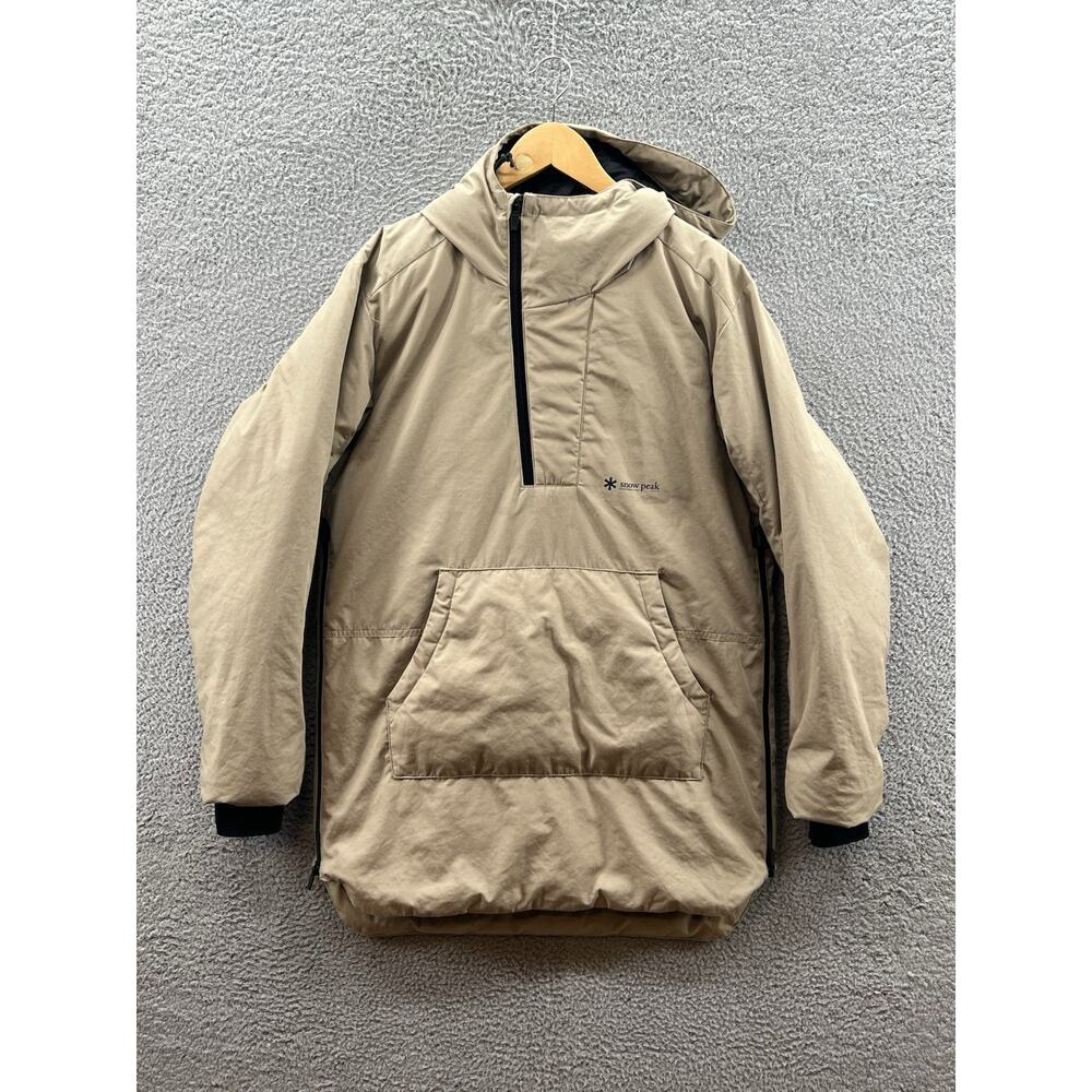 Snow Peak Pullover Down Tan Jacket Size M Japan S USA - Picture 1 of 3